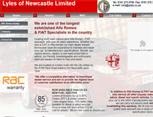 Tablet Screenshot of lyles-of-newcastle.co.uk